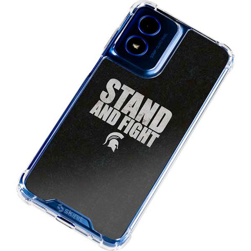 Michigan State University Stand and Fight Moto G 5G (2024) Clear Case